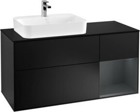 V&B Finion Waschtischunterschrank für dein Badezimmer, Wandmontage, Lackiert, Breite: 120 cm - Bild 1