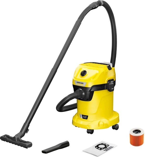 Kärcher WD 3-18 Akku Nass-/Trockensauger mit 17 l Behältervolumen inklusive Patronenfilter und Vliesfilterbeutel - Bild 2