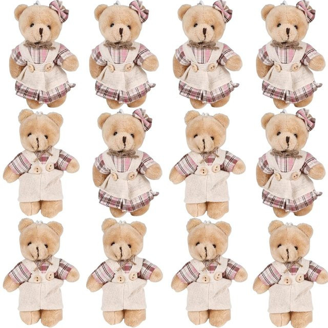 Linyi toy Mini-Bär, Plüsch Stofftiere, 48-teiliges Set, bunt/mehrfarbig - Bild 1