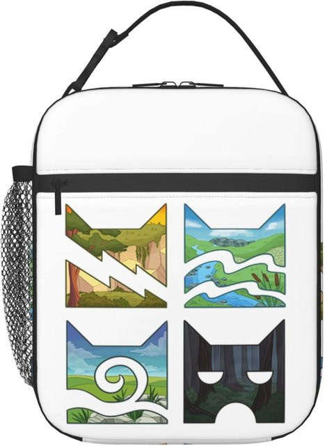 Fancy Style Studio Warrior Cats Isoliertes Lunchpaket für Damen und Kinder, Auslaufsichere Thermische Brotdose in Multicolour - Bild 1