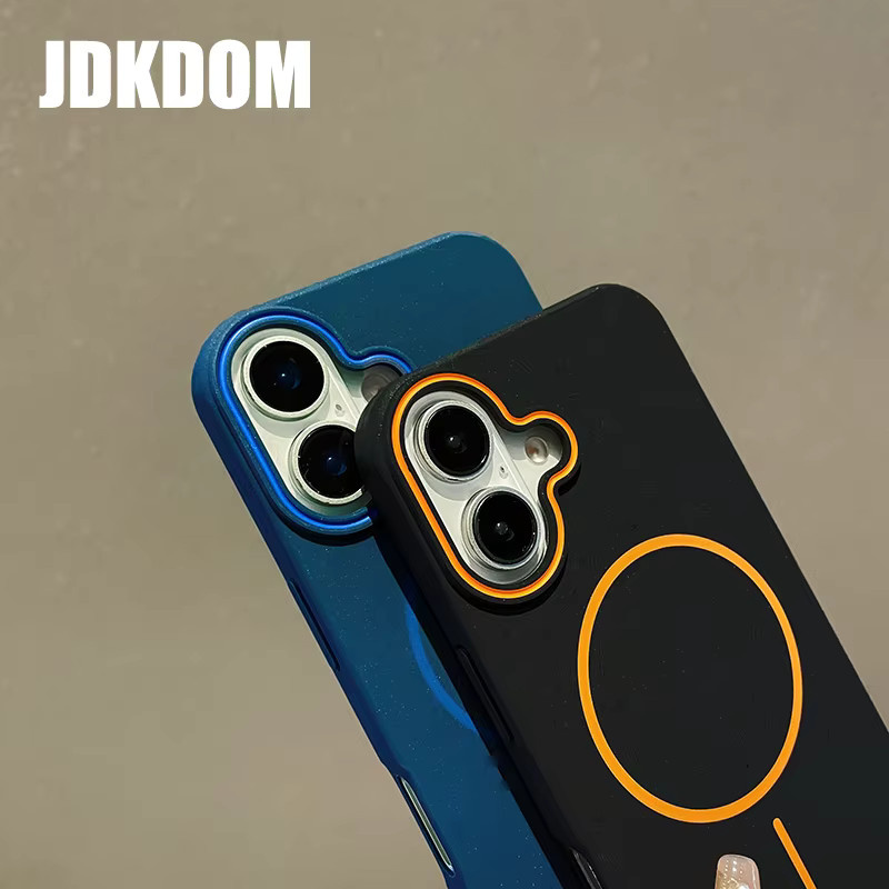 JDKDOM Magnetische Hautsensor Handyhülle für iPhone 17 Air 16 15 14 Plus 13 12 11 Pro Max Stoßfeste Schutzhülle in Blau - Bild 2