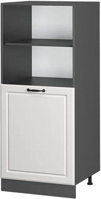 Vicco R-Line Backofenumbauschrank im Landhausstil, Küchenschrank in Anthrazit und Weiß, Breite: 60 cm - Bild 2