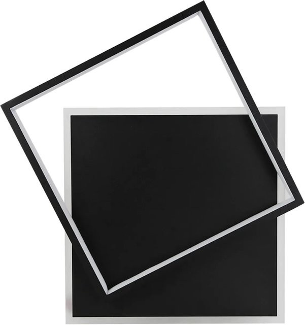 NETTLIFE LED Deckenleuchte aus Metall in Schwarz, modern und dimmbar, Durchmesser: 40 cm - Bild 1