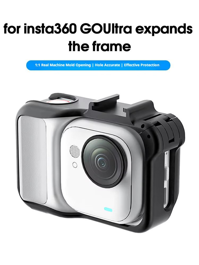 Shadow Stone Insta360 GOUltra Extended Frame Rabbit Cage Schutzhülle in Schwarz - Bild 5
