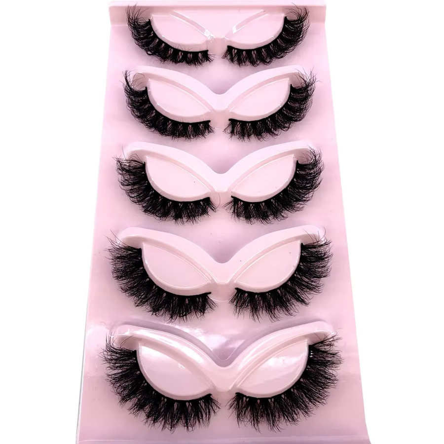 Künstliche Wimpern, 5 Paar, Katzen-/Fuchs-Design, Black, Natürlich - Bild 2