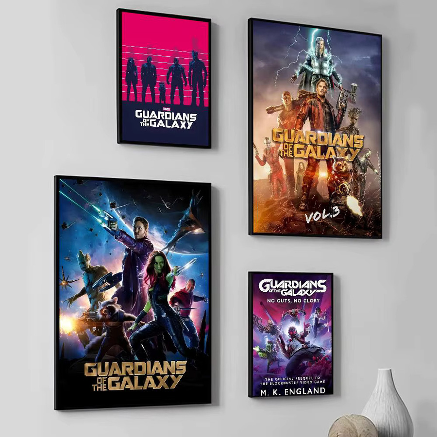 Klassischer Guardians of the Galaxy Wandaufkleber aus Papier, Mehrfarbig, B/H: 15,0 x 15,0 cm - Bild 1