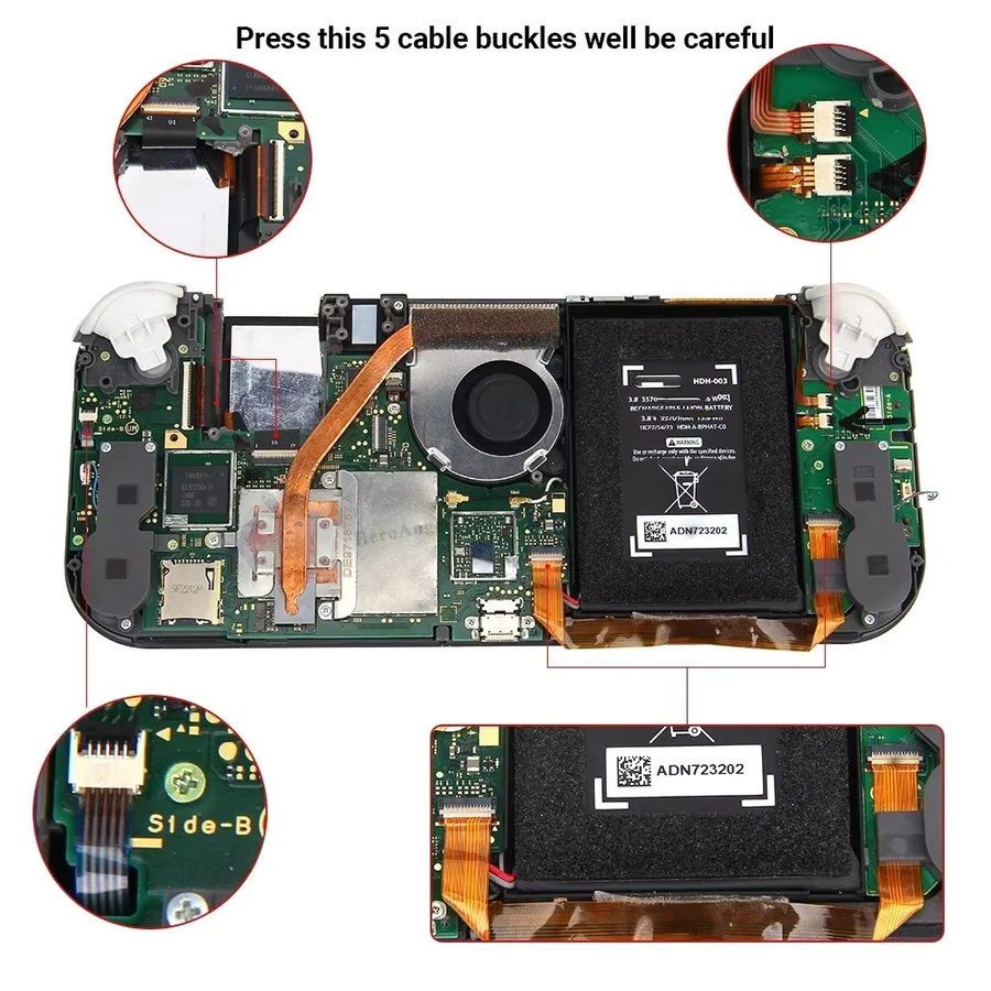MBCHIPS MC 2in1 LCD Display Bildschirm und Touch Screen Digitizer für Nintendo Switch Lite in Weiß - Bild 4