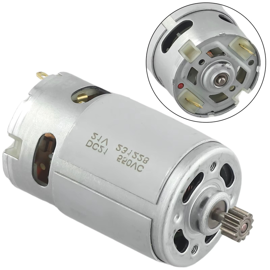 VIBRATITE RS550 21V DC-Motor mit zwei Geschwindigkeiten und 12 Zähnen in Silber für Hochgeschwindigkeits-Hochdrehmoment-Anwendungen und Elektrowerkzeuge - Bild 2