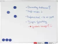 Soennecken Whiteboard emailliert in Weiß mit Aluminiumrahmen, Breite: 60 cm, Höhe: 40 cm, Tiefe: 1 cm - Bild 1