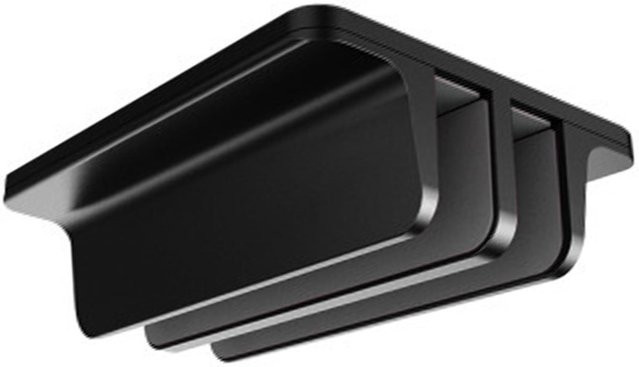 DIYelecs Vertikaler Laptopständer mit 2 Schlitzen aus Aluminiumlegierung, Schwarz - Bild 1