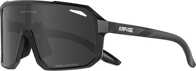 KAPVOE Sportsonnenbrille, Vollrand, TR90, schwarz, Unisex - Bild 1