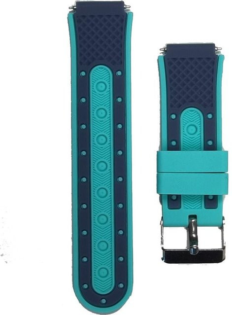 Greentiger Uhrenarmband für GPS-Smartwatches, Silikon, blau, Kinder - Bild 1