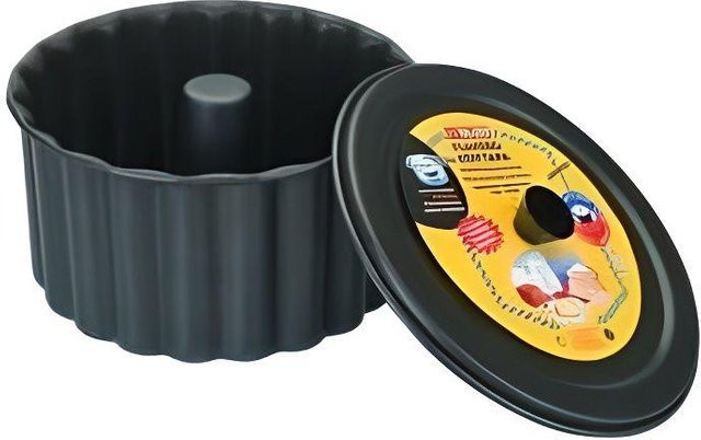 Ibili Puddingform mit Deckel, antihaftbeschichtet, Schwarz/Braun, Durchmesser: 16 cm - Bild 1