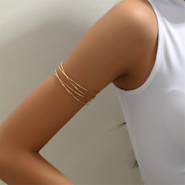 Velishy Manschettenarmband, Gold, Punk, Damen - Bild 1