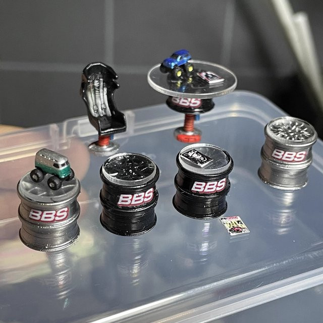 Modifiziertes Tischmodell Miniatur Garage Shop Szene Diorama, 1:64 - Bild 1