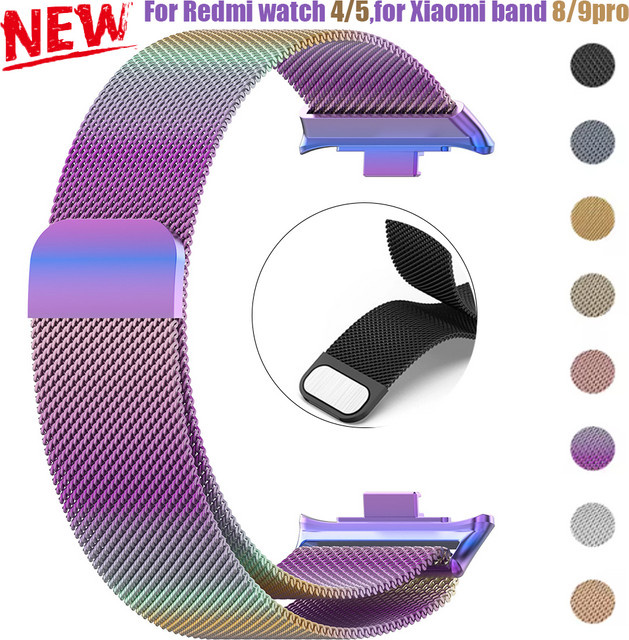 FancyWrist Uhrenarmband Edelstahl, Silber, Xiaomi Mi Band 8/9 Pro, Unisex - Bild 1