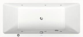 Duravit Whirlwanne No. 1 in Weiß, Einbauversion, Rechteckig, B/T: 180 x 80 cm - Bild 1