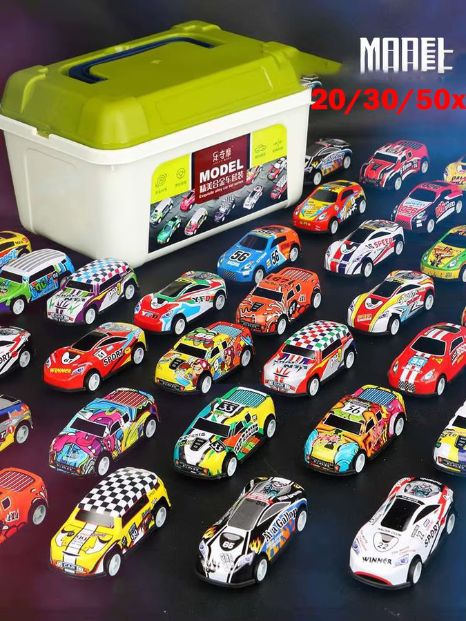 CONUSEA Cartoon Trägheit Racing Auto, Diecast Fahrzeug, Metall, Bunt / Mehrfarbig - Bild 5