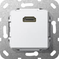 Gira HDMI Gender Changer Adapter in Weiß 566903 - Bild 1