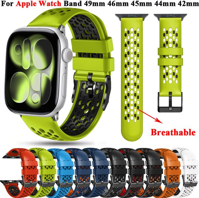 JSPSTA Uhrenarmband Silikon, Bunt, Unisex - Bild 1