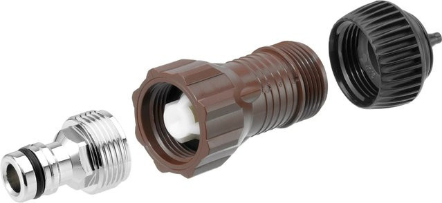 GEKA Drip Druckminderer-Set mit Adapterstück und Gerätestecker Ø 6 mm in Braun - Bild 1