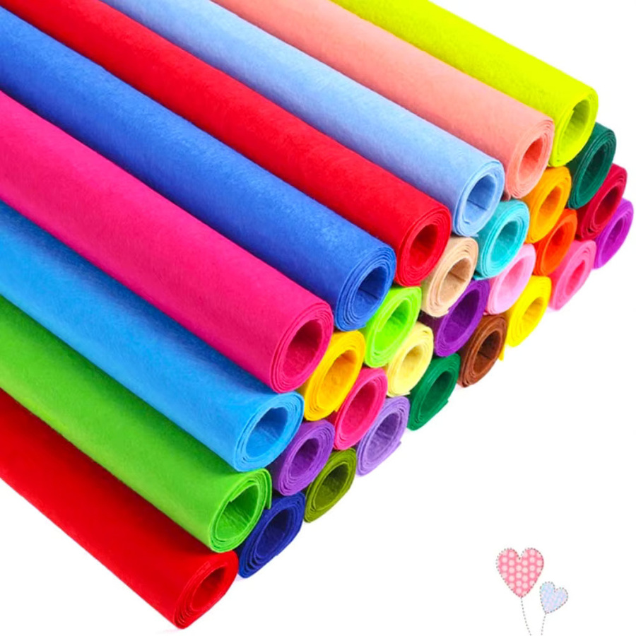 Findohope Filzstoff Vliesstoff in Grün und Multicolour für DIY Basteln und Patchwork, 1 mm dick - Bild 4