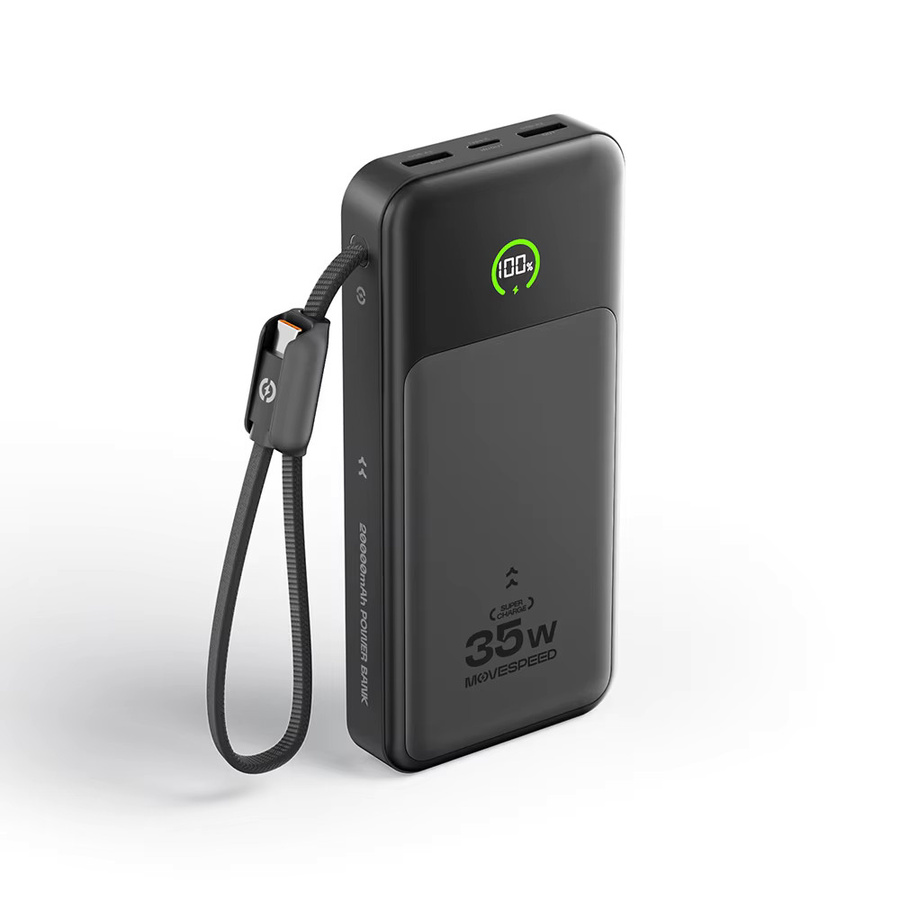 MOVESPEED P20 Powerbank 20000mAh mit 35W Schnellladung in Schwarz - Bild 7