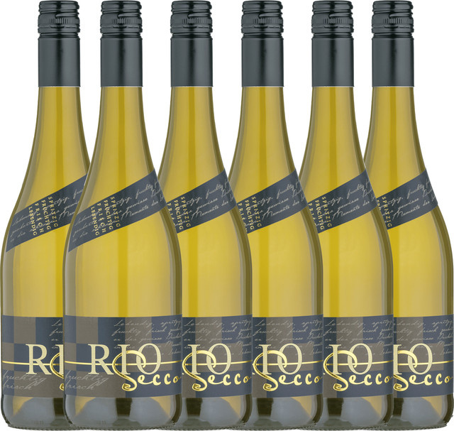 Bottwartaler Rio Secco Deutscher Perlwein Weiß Brut 6 x 0,75 l - Bild 1