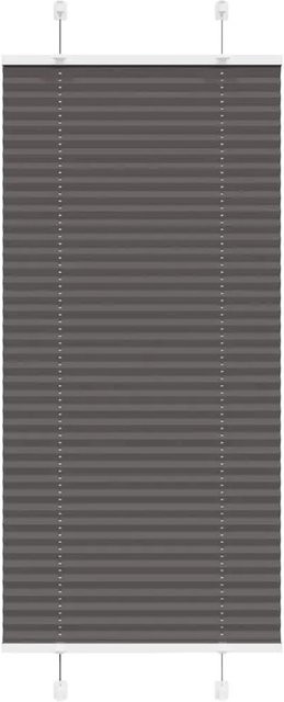 vidaXL Plissee Schwarz aus Polyester, semi-transparent, B: 60 cm, H: 150 cm - Bild 1