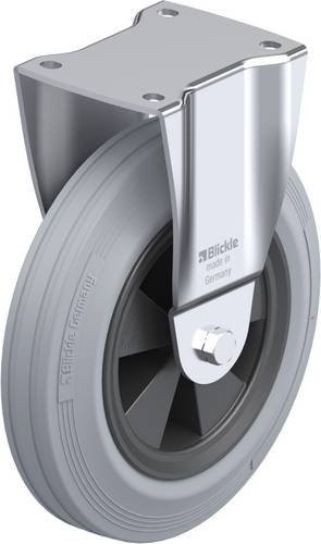 Blickle Bockrolle BH-VPP 250G-SG aus Stahl in Grau, Schwarz oder Blau mit einem Rad-Durchmesser von 250 mm und einer Tragfähigkeit von max. 295 kg - Bild 1