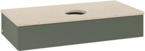 V&B Waschtischunterschrank Antao mit Beleuchtung, Farbe Grau, B/T/H: 100 x 50 x 19 cm - Bild 1
