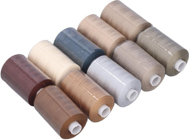 Igeteck Nähmaschinengarn Set aus Polyester in Grau und Multicolour mit hoher Zugfestigkeit - Bild 1