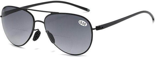 Fable Lesebrille Herren Bifokal, Metall, Aviator, Unisex - Bild 1