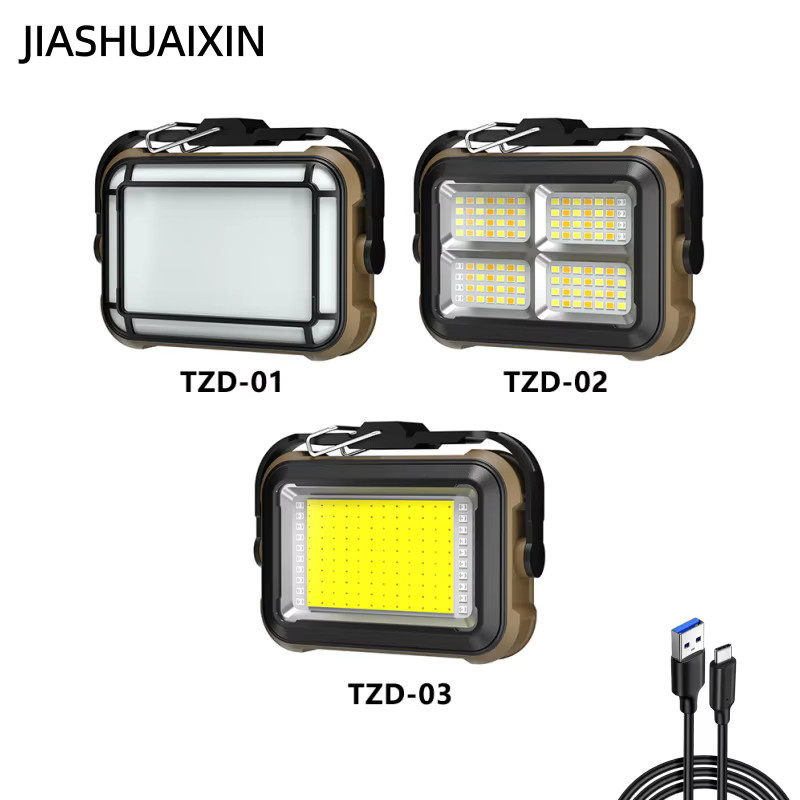 JIASHUAIXIN Solar-Notfalllampe als Flutlicht in Schwarz für Camping und Heimbeleuchtung - Bild 2