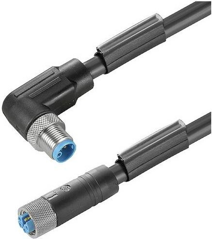 Weidmüller Sensor-Aktor-Anschlussleitung M12 Stecker Schwarz, Länge: 5,00 m, Polzahl: 4+PE - Bild 1