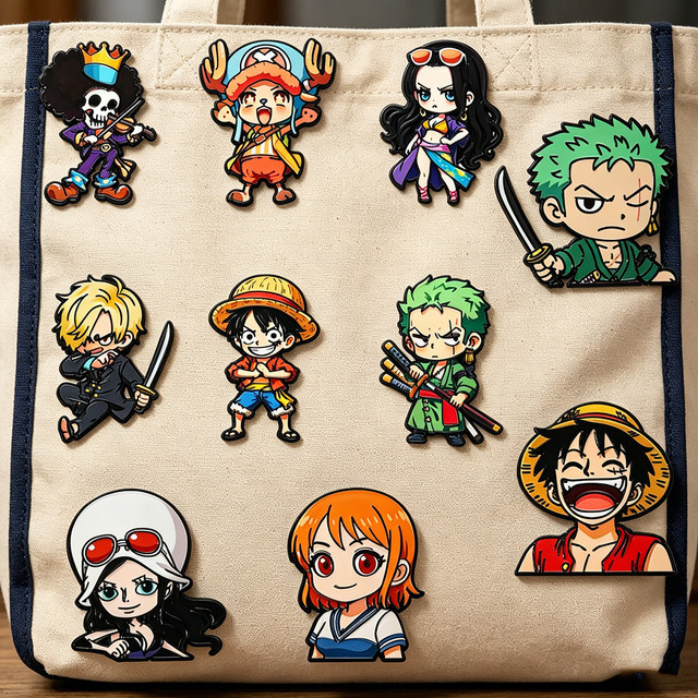 Bandai Emaille-Pins, Cartoon Anime One Piece, Kinder - Bild 1