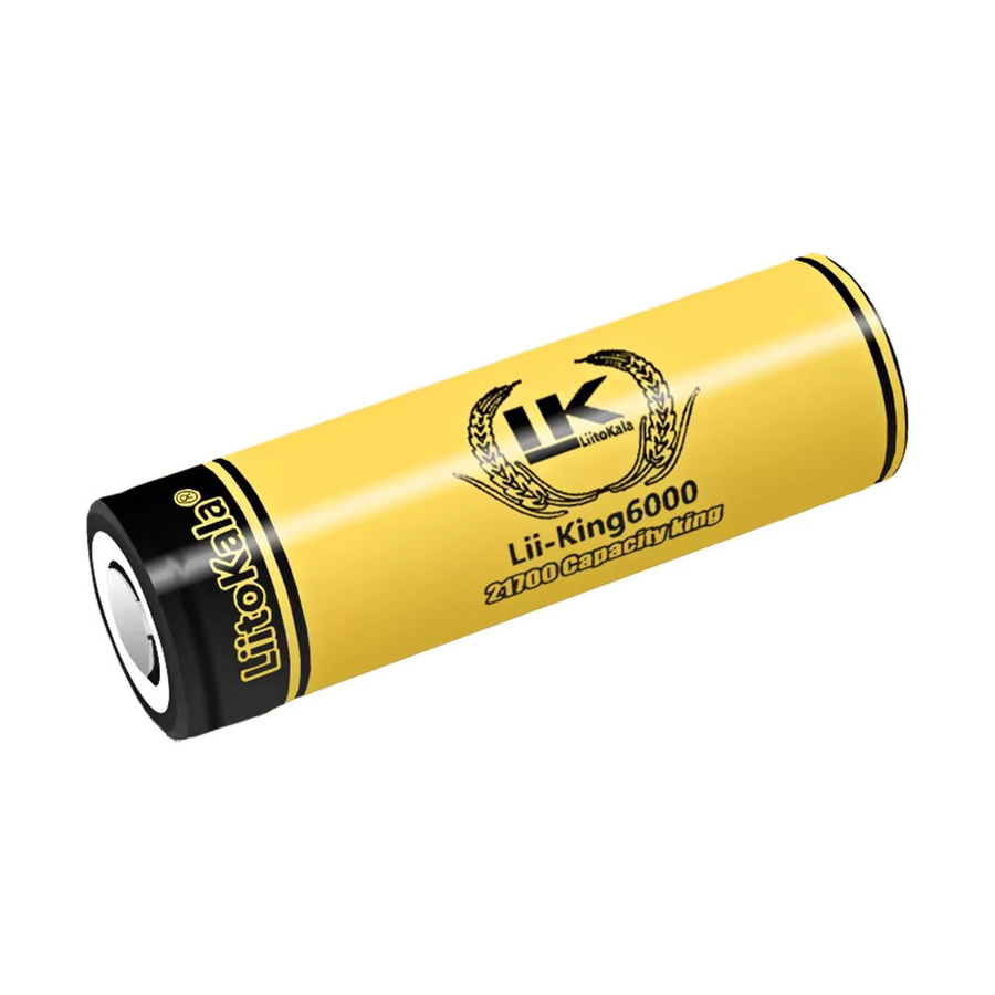 Liitokala King6000 Hochleistungs-Akku 3,7 V 6000 mAh in Gelb für Elektrowerkzeuge und Taschenlampen - Bild 2