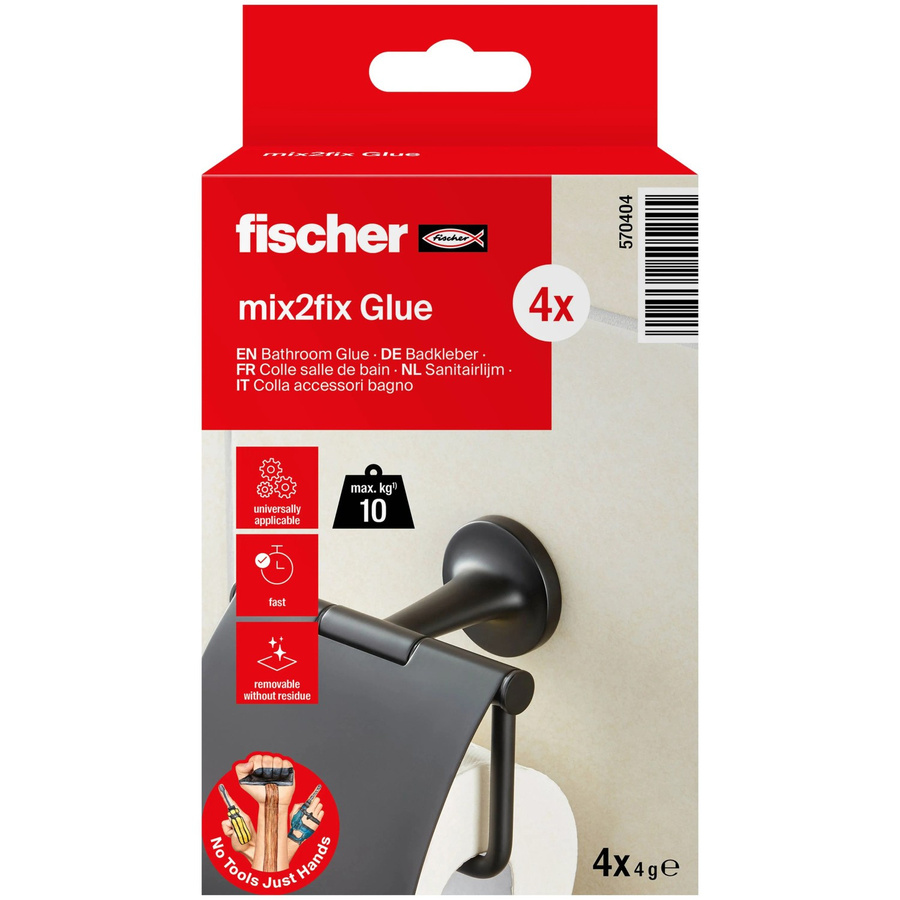 Fischer GOW Badkleber Multipack 4 Stück transparent schnellhärtend - Bild 2