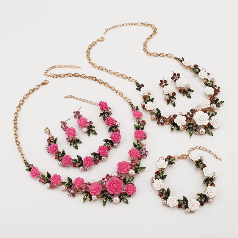 KHWPS Schmuck-Set, Legierung, Perle, Gold, Damen - Bild 2