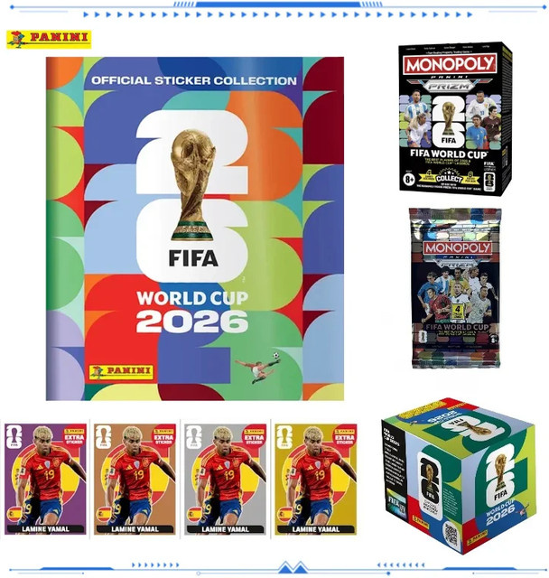 Panini Monopoly FIFA World Cup Prizm Fußball-Sammelkarten Mystery Box, ab 8 Jahren - Bild 1