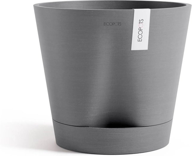 Ecopots Pflanztopf Venice 2 in Grau, rund, Durchmesser: 30 cm, Höhe: 26,3 cm - Bild 1
