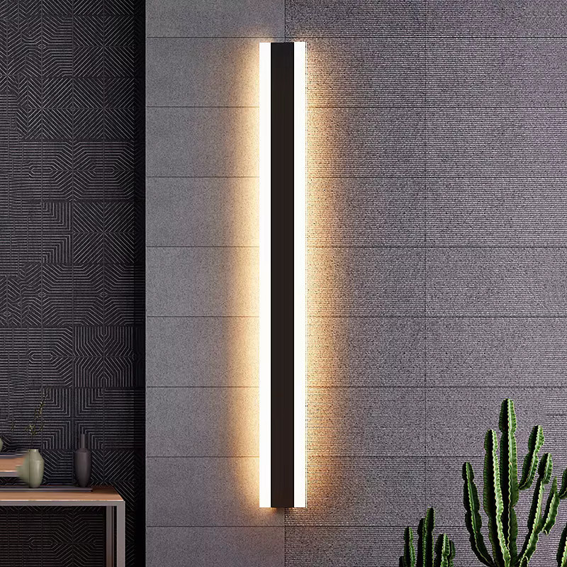 IISINUO Moderne LED-Wandleuchte für den Außenbereich in Silber, IP65 wasserdichte Aluminium-Wandlampe mit Up-Down-Lichteffekt und warmweißem Licht - Bild 3