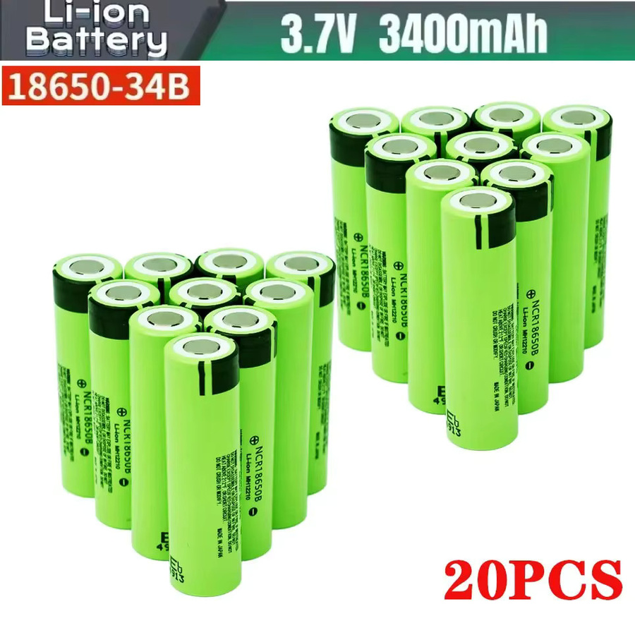 Wiederaufladbare Lithium-Ionen-Batterie NCR18650B 3400mAh 3,7V in Grün - Bild 5