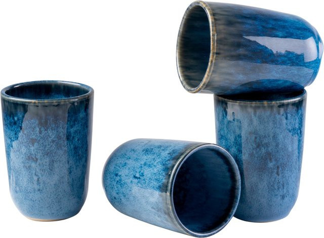Gipfelstück Kaffeebecher-Set Wilde Schlucht aus Steinzeug in Blau - Bild 1