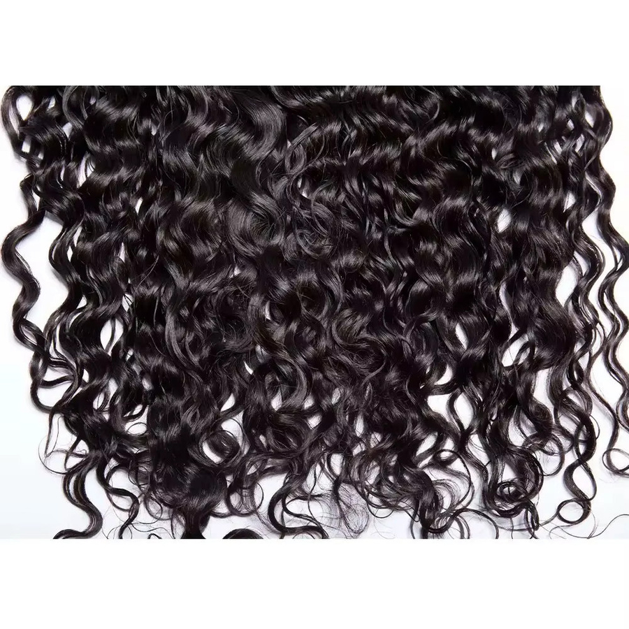 Deep Wave Lace Frontal Echthaar, Brasilianisches Water Wave, Damen - Bild 5