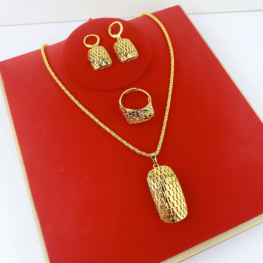 XUHUANG Halsketten-Set, Gold, Damen - Bild 2