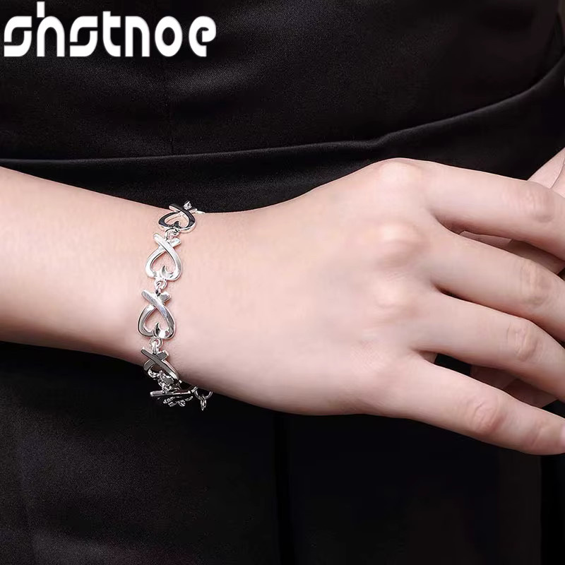 Armband 925 Silber, Herz, Damen - Bild 4