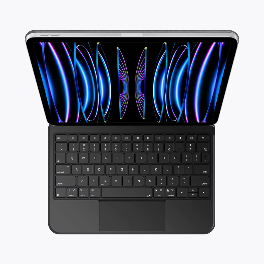 AJIUYU Magic Keyboard Hülle mit Global Touch für iPad Air 11 Zoll (M4/M3/M2) und iPad Pro 11 Zoll (1./2./3./4. Generation) sowie iPad Air 4/5, Schwarz - Bild 2