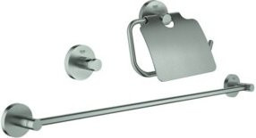 Grohe Bad-Set Essentials 3 in 1 in Chrom mit verdeckter Befestigung - Bild 1