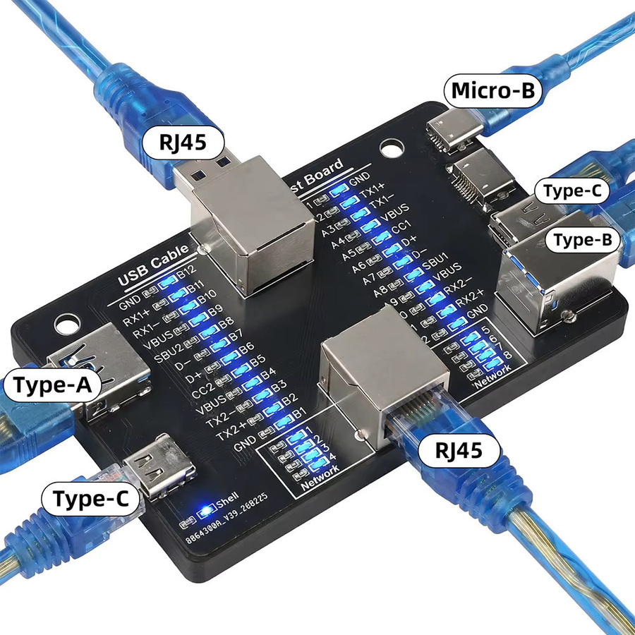 Gaqqee Multifunktionaler USB 3.0 Kabeltester mit USB-A Anschluss in Schwarz - Bild 2